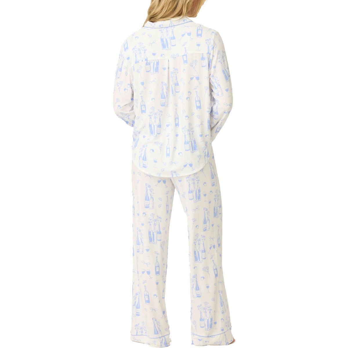 P.J. Salvage Parisian Dreams Pajama Set in Ivory Back View
