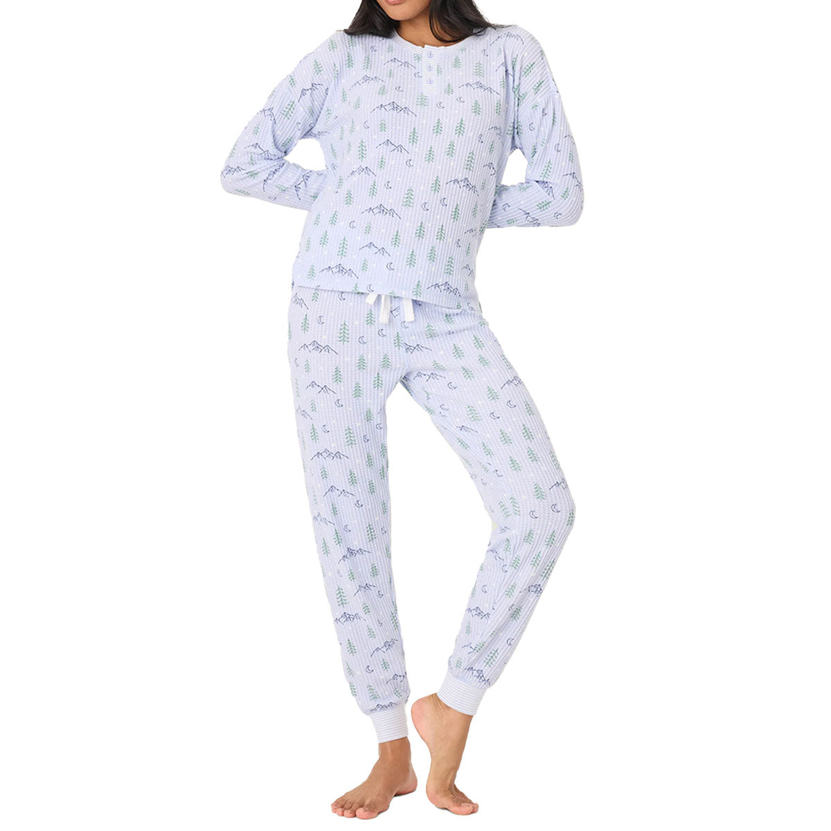 P.J. Salvage Ski Jammie Mountain Dreams Pajama Set | Periwinkle