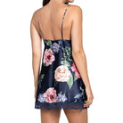 In Bloom by Jonquil Sicily Satin Chemise in Navy Blue Back View