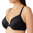 853403 Back Appeal Front Close Contour Bra by Wacoal| Black