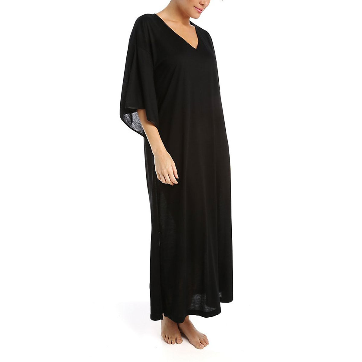 ZC0001BLK N. Natori Congo Caftan Gown | Black – Muse Intimates