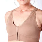 AO-036 Bianca Reclaim/Revive Front Closure Sport Bra | Sand