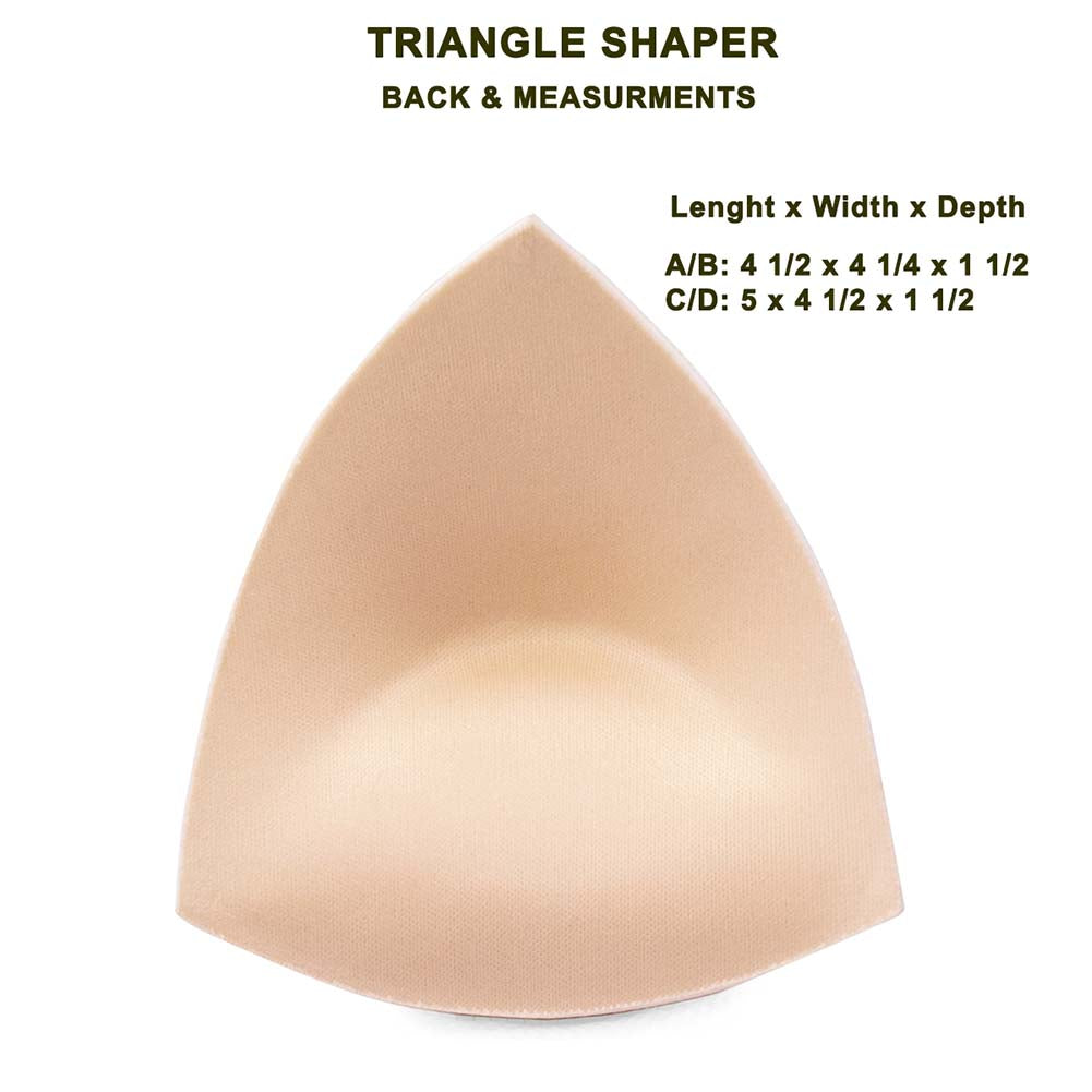 Silicone Triangle bra insert pad will add cleavage, shaping and lift