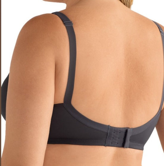 Mara Padded Wire-Free Bra - Dark Grey