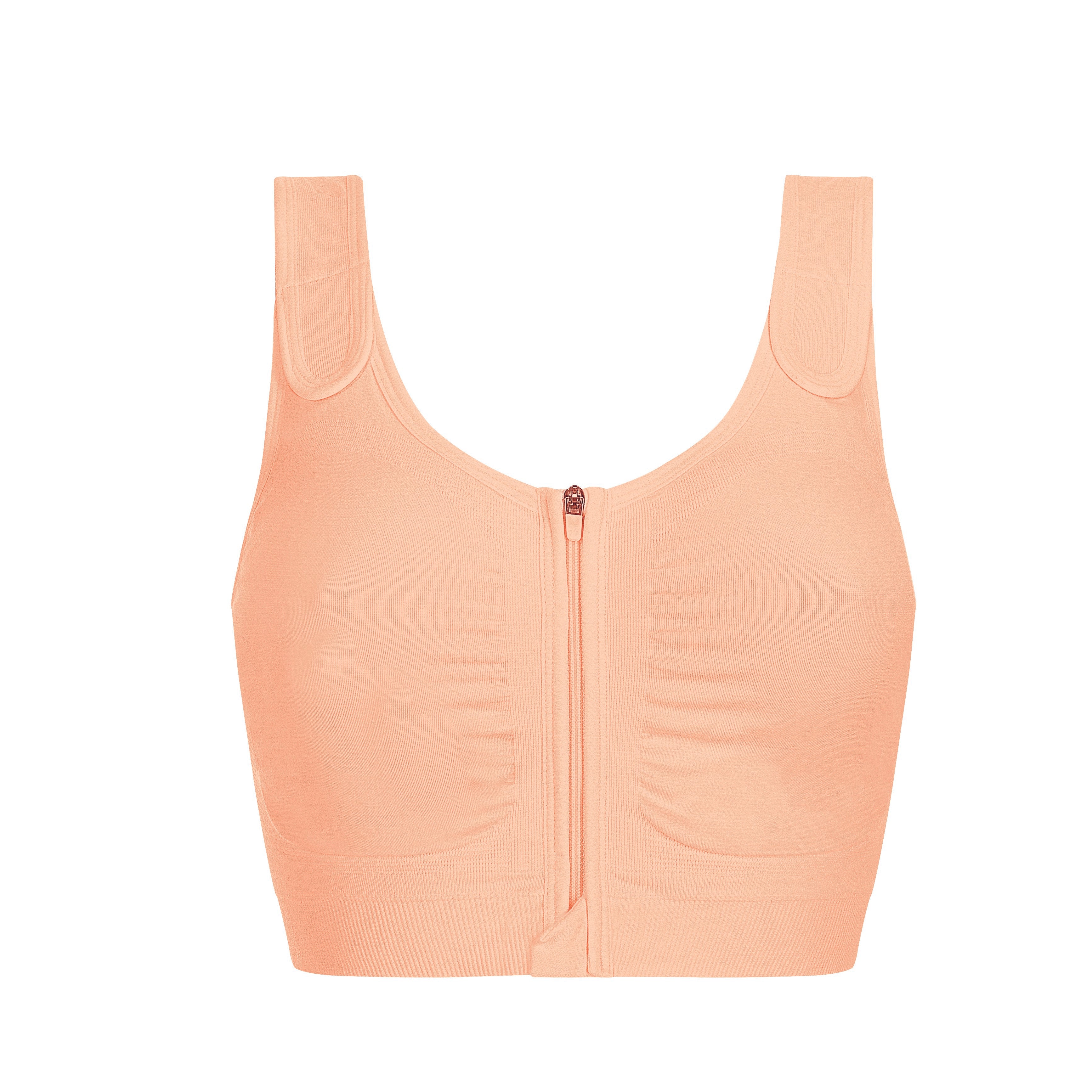 Leyla Seamless Post Surgical Bra Front Zipper - by Amoena – Pink Ribbon  Boutique