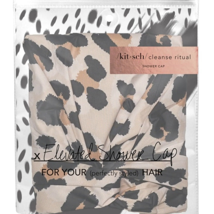 Kitsch Luxe Shower Cap Leopard