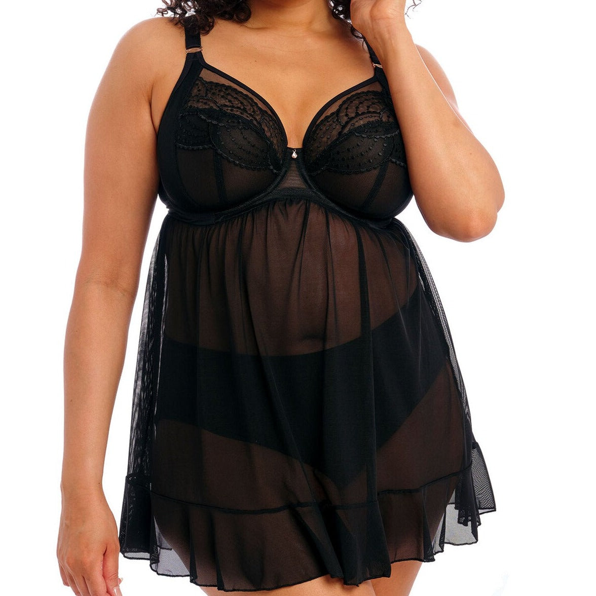 EL4551BLK | Priya UW Babydoll Black