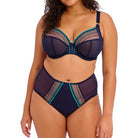 EL8900SSG Elomi Matilda Plunge Bra in Siren Song - shimmering aqua and petrol blue