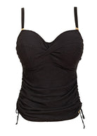 FS6356BLK Ottawa Underwire Twist Front Tankini Top | Black