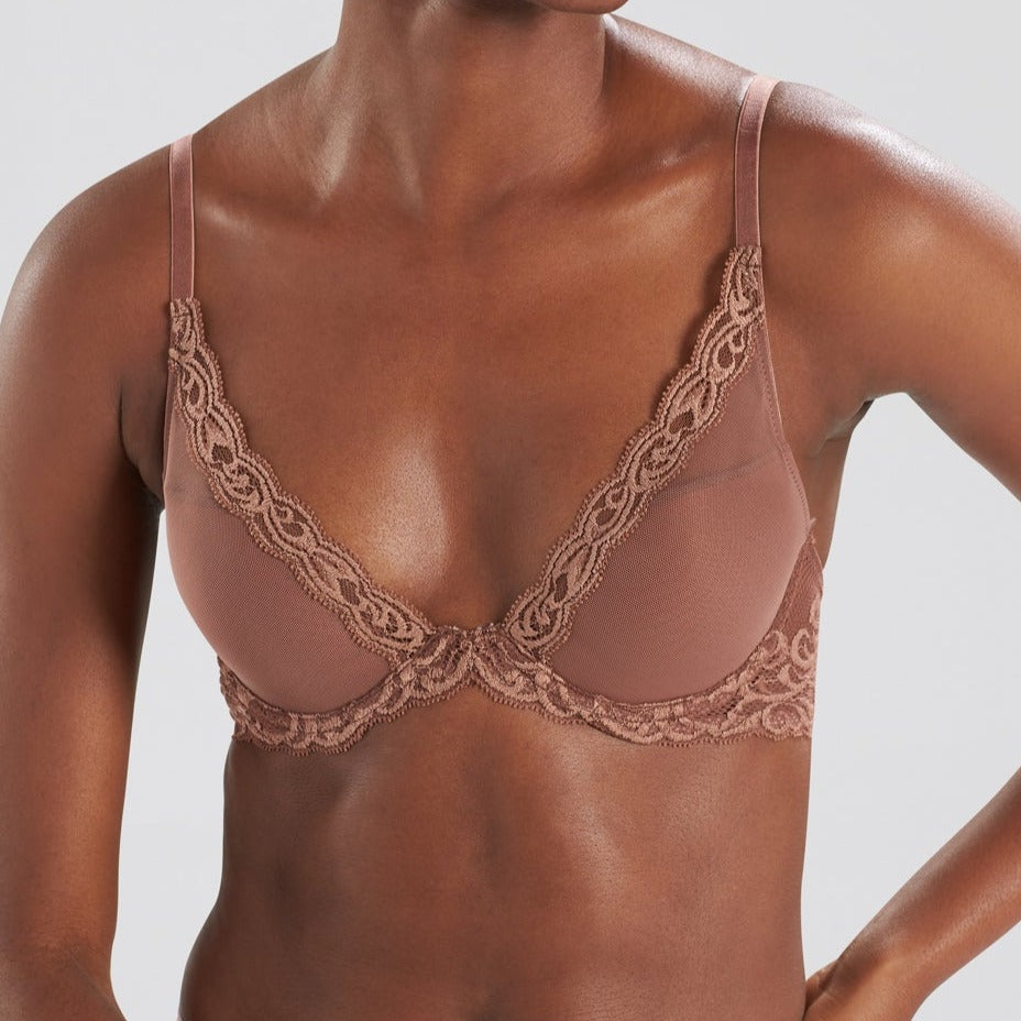 FEATHERS Plunge Bra in Frose – Christina's Luxuries