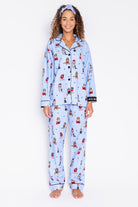 REFLPJPJ Hipster Vibes Flannel PJ Set | Ice Blue