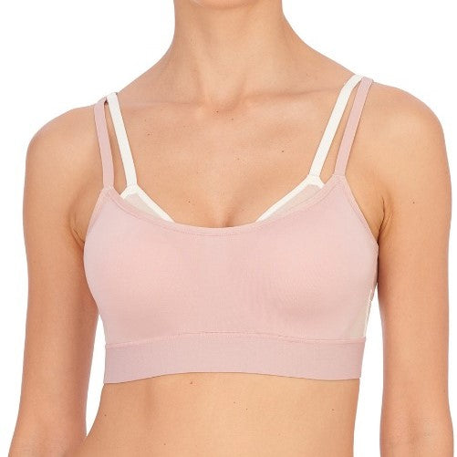 Gravity Sports Bra | Rose Beige/White