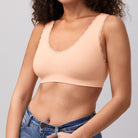 44607 Kitty Seamless Cotton Bra | Rose Nude