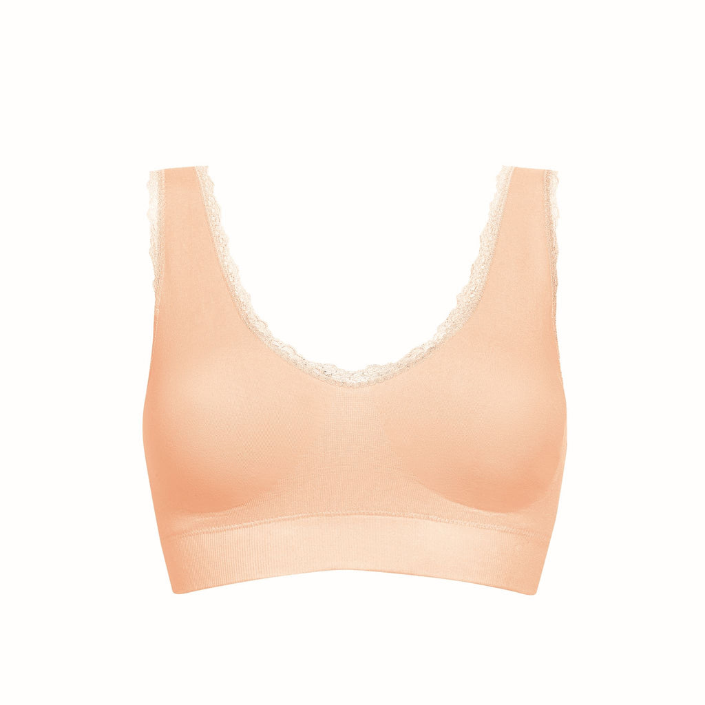 Telusu Elderly Women's Cotton Mastectomy Bras No Underwire Front Closure  Breast Prosthesis Pocket Sports Bra Underwear (Color : Red, Size : 85/38ABC)