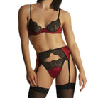 LOV1050 Chloe 3pc Garter Set | Red