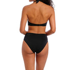 AS7236PLK Jewel Cove High Waist Bikini Brief | Plain Black