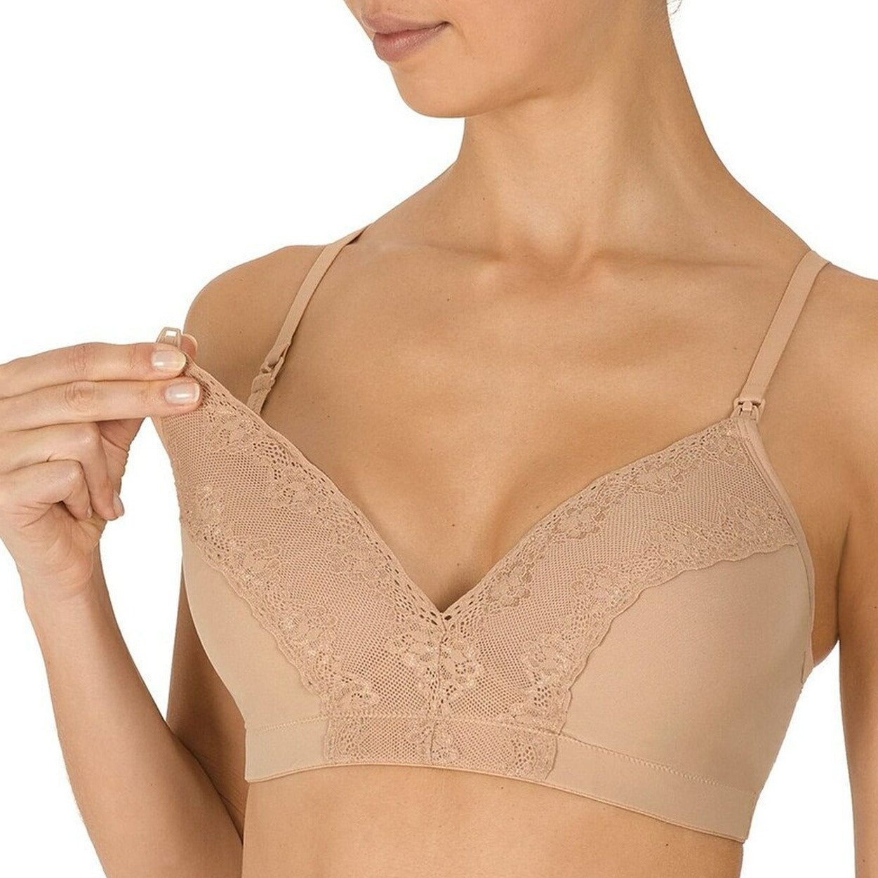 760154 Bliss Perfection Wireless Contour Nursing Bra | Cafe