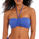 AS7233PLE Jewel Cove Bandeau Bikini Top | Plain Azure